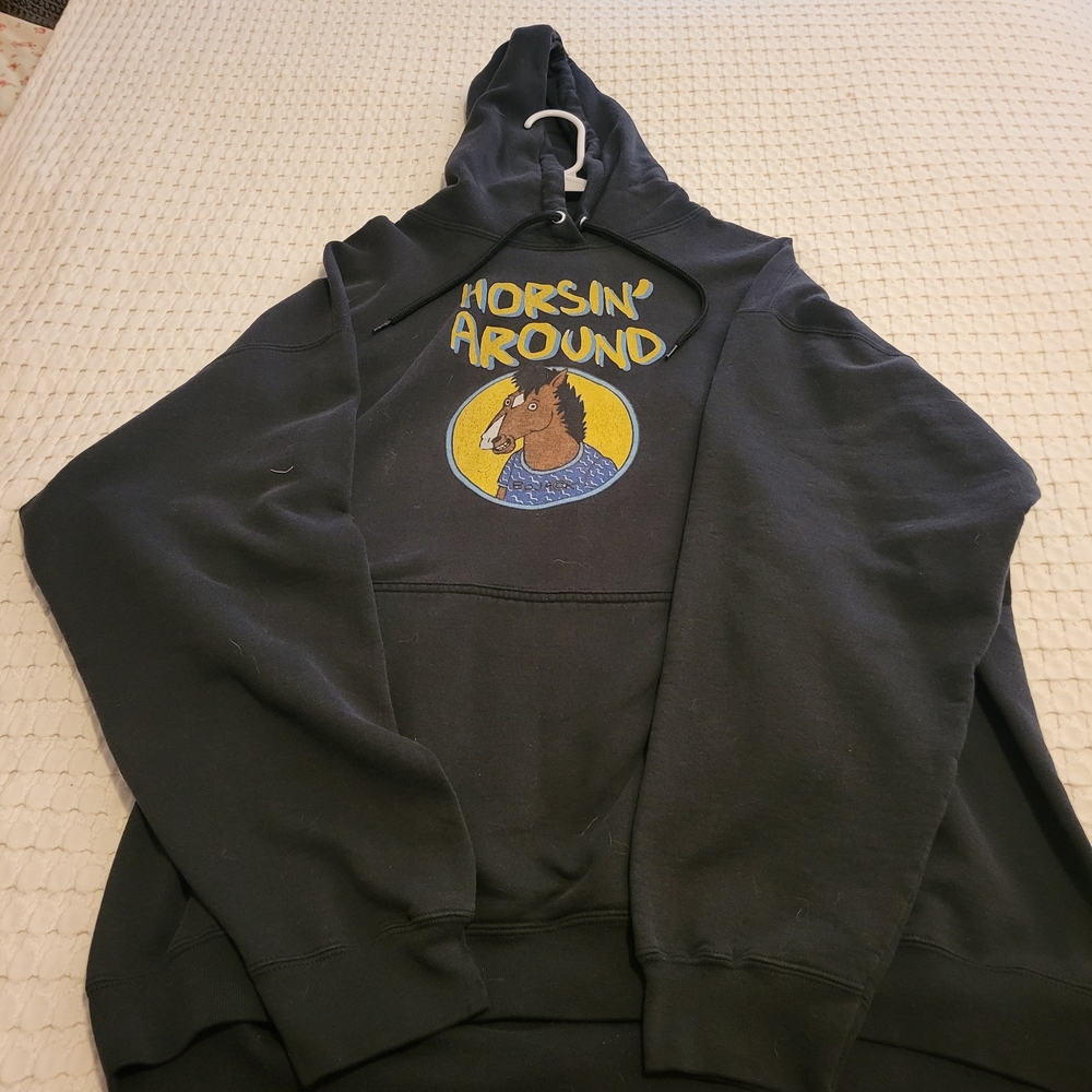 Black Graphic Hoodie